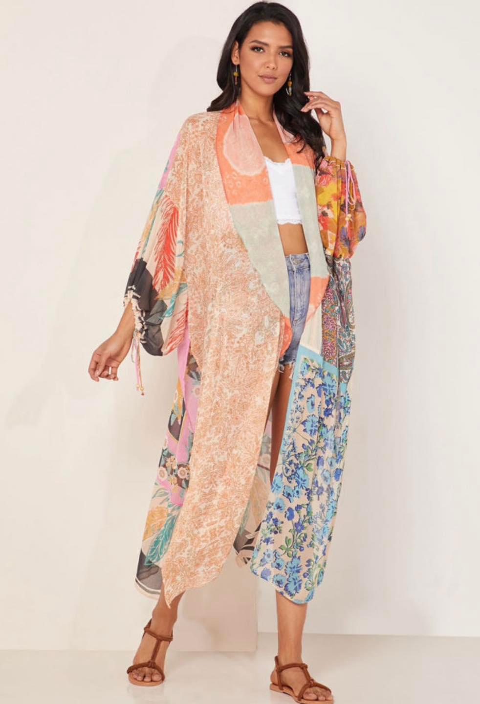 Orange Bohemian Cardigan