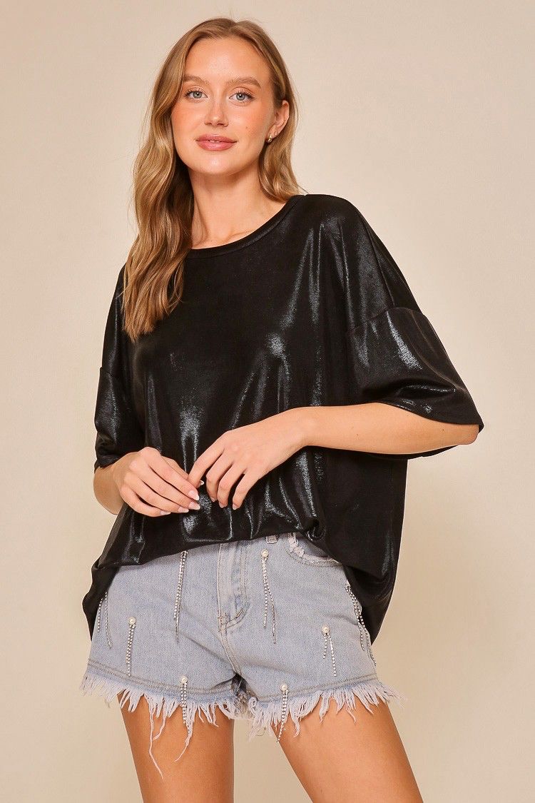 Metallic Black Top