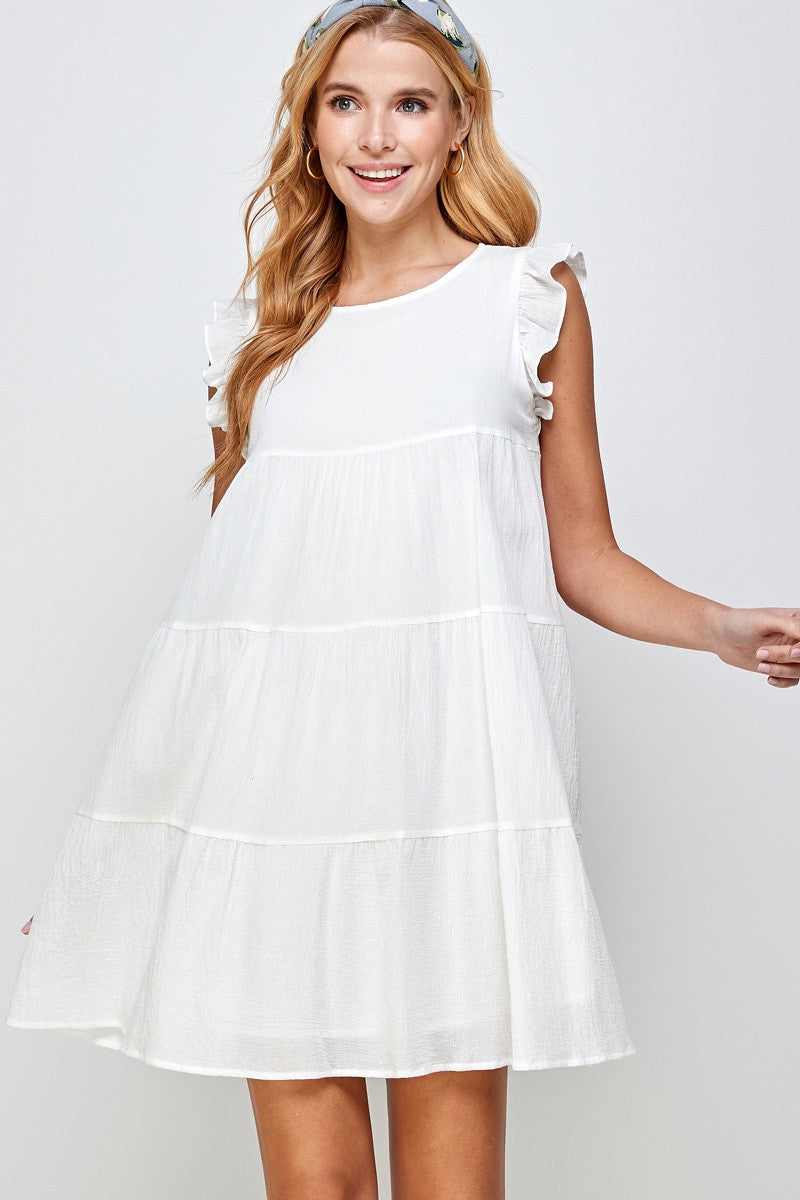 Eyelet Tiered Dress