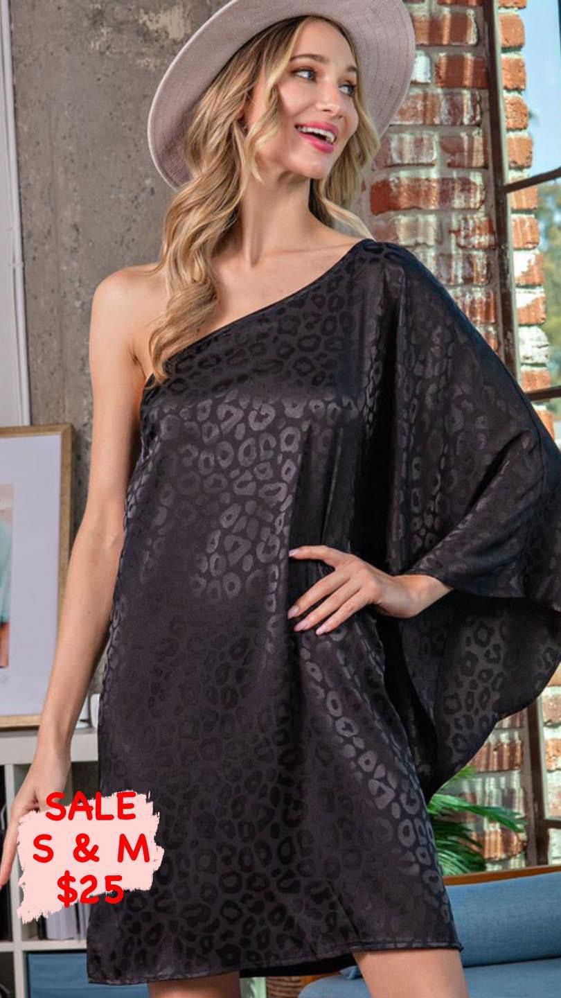 Satin One Shoulder Dress